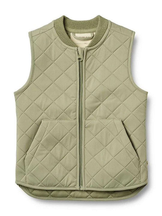 Zdjęcie produktu Wheat Kamizelka pikowana "Gilet" w kolorze oliwkowym rozmiar: 104