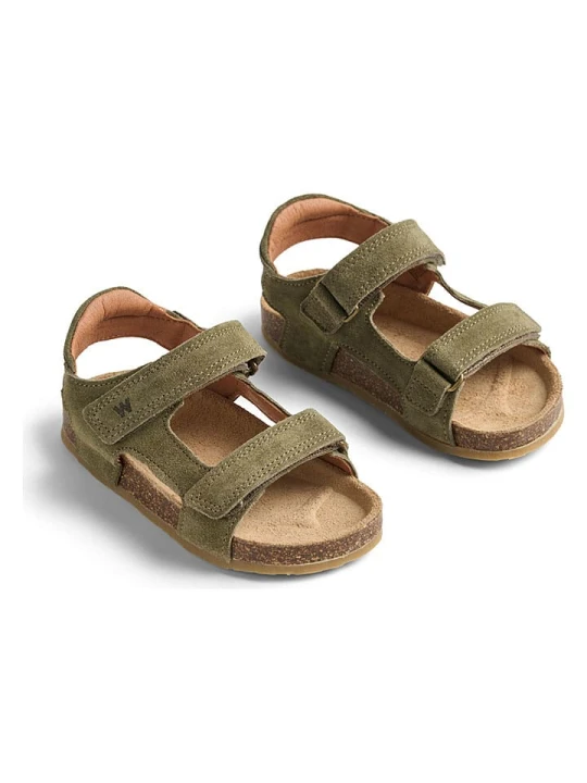 Zdjęcie produktu Wheat Skórzane sandały "Corey" w kolorze khaki rozmiar: 32