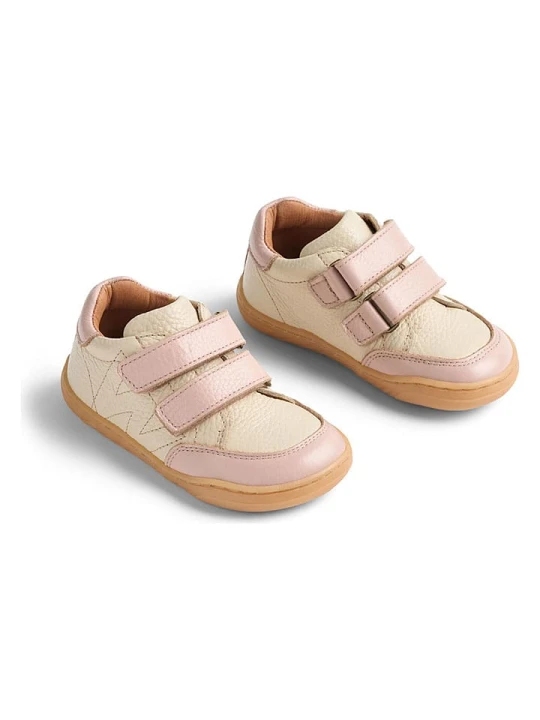 Zdjęcie produktu Wheat Skórzane sneakersy "Barres" w kolorze beżowo-jasnoróżowym rozmiar: 32