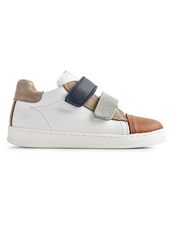 Zdjęcie produktu Wheat Skórzane sneakersy w kolorze biało-brązowym rozmiar: 33