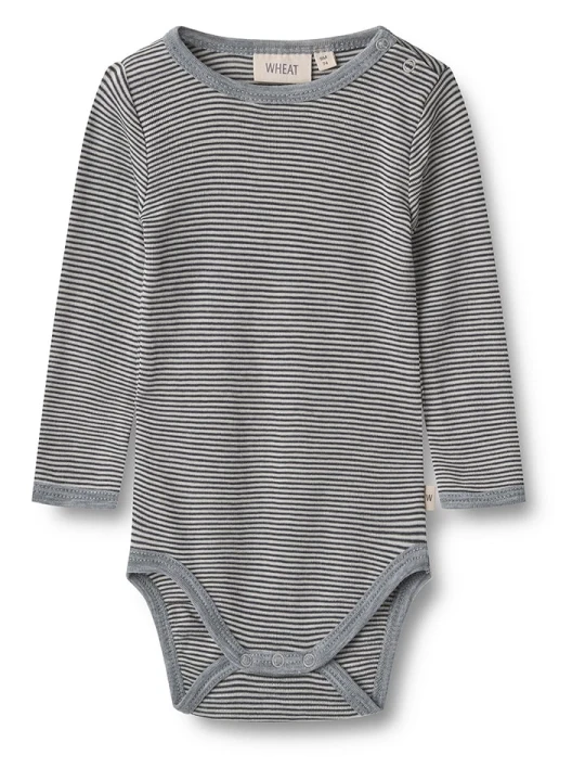 Zdjęcie produktu Wheat Wełniane body ''Lucca'' w kolorze granatowym rozmiar: 86