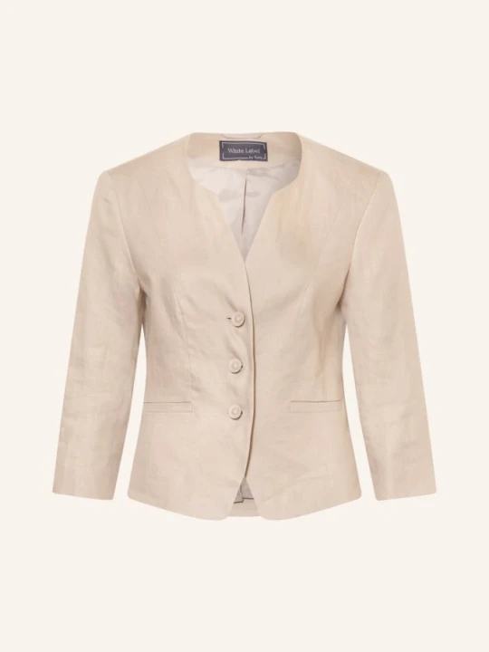 Zdjęcie produktu White Label Lniana Marynarka Z Rękawami 3/4 beige