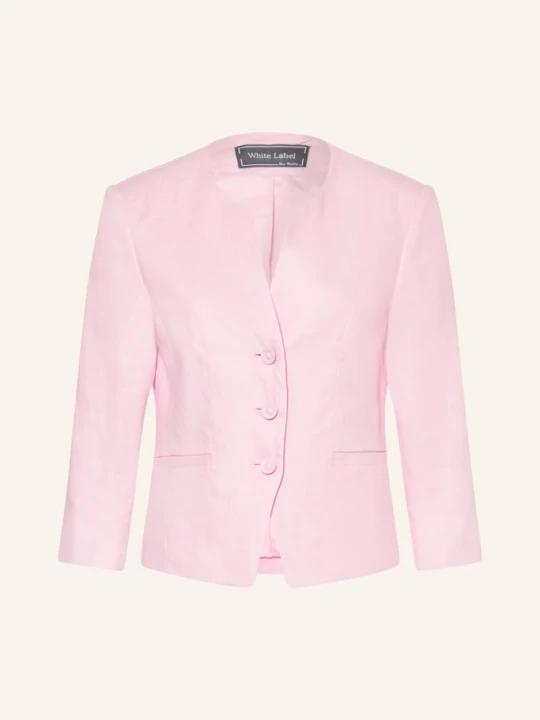 Zdjęcie produktu White Label Lniana Marynarka Z Rękawami 3/4 rosa RÓŻOWY