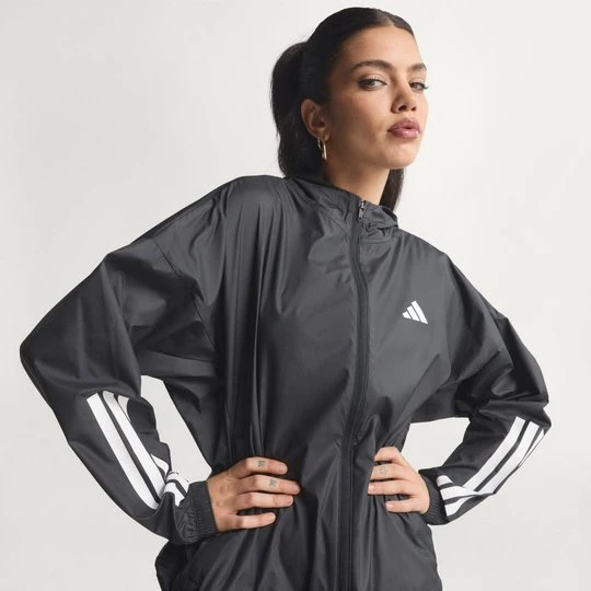 Zdjęcie produktu Wiatrówka Hyperglam 3-Stripes Adidas czarny