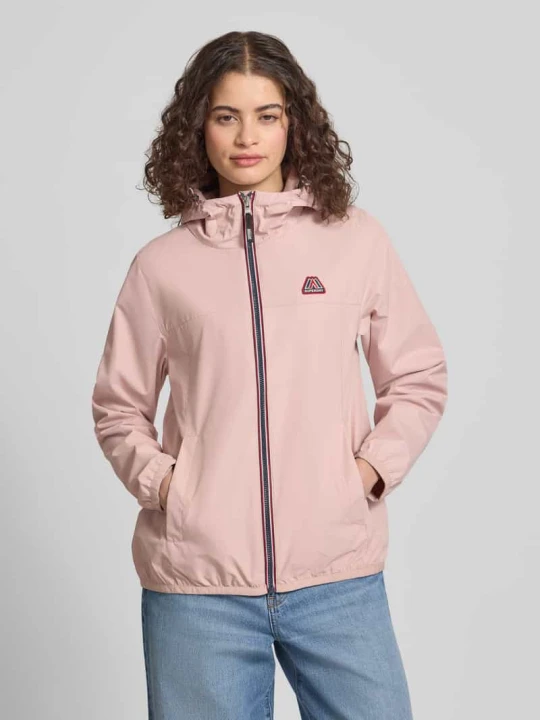 Zdjęcie produktu Wiatrówka o kroju regular fit z aplikacją z logo Superdry Różowawy