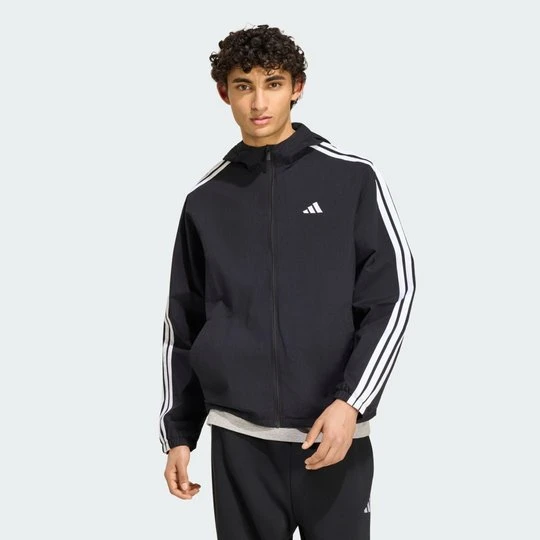 Zdjęcie produktu Wiatrówka płócienna z 3 paskami Essentials Adidas