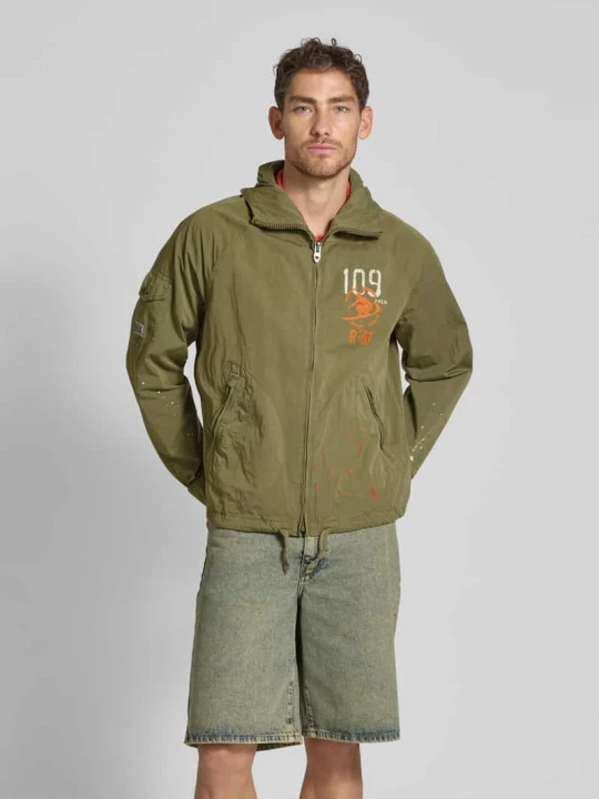 Zdjęcie produktu Wiatrówka z kieszeniami zapinanymi na zamek błyskawiczny Polo Ralph Lauren Khaki