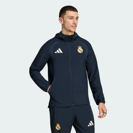 Zdjęcie produktu Wiatrówka z suwakiem na całej długości Real Madryt Tiro Travel Adidas Night Navy