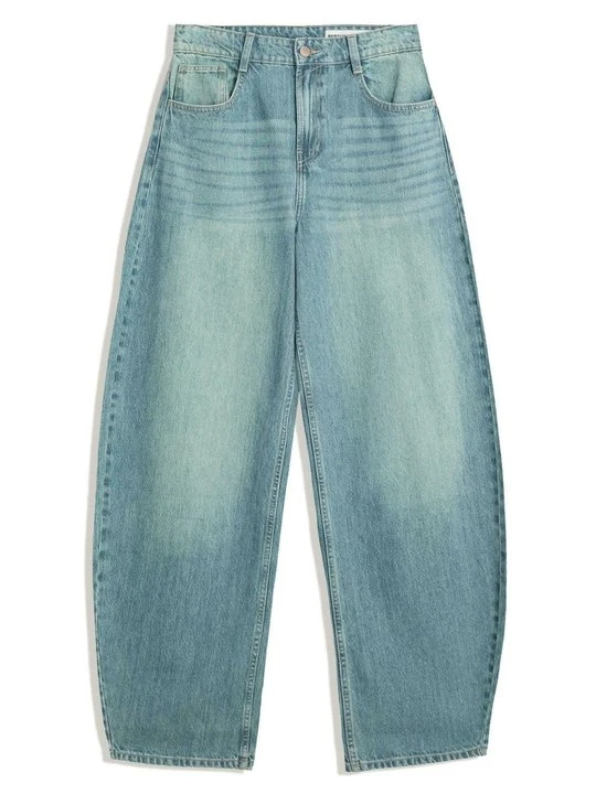 Zdjęcie produktu Wide leg Bershka niebieski denim