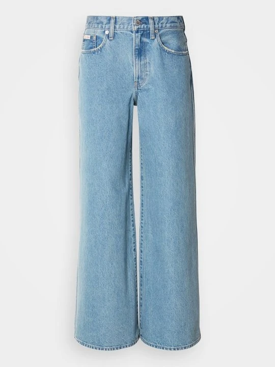 Zdjęcie produktu Wide leg Calvin Klein Jeans jasnoniebieski denim