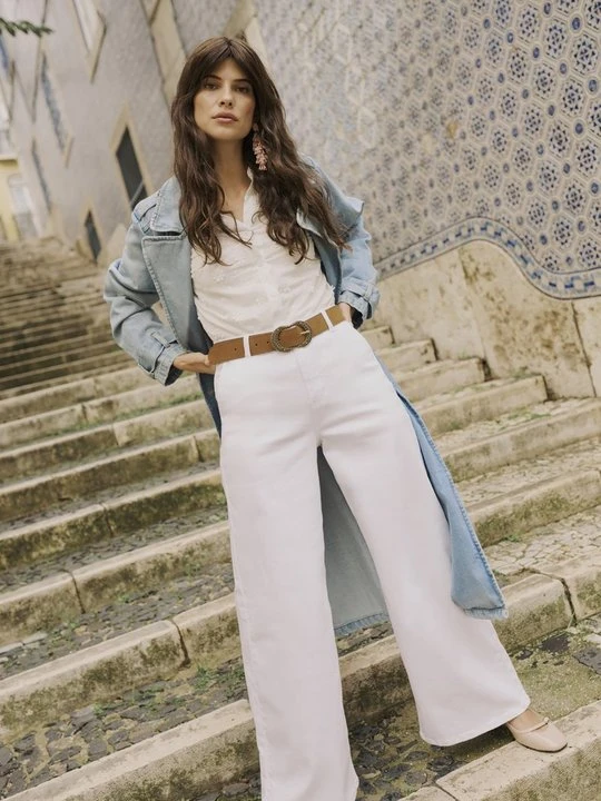 Zdjęcie produktu Wide leg Cream biały