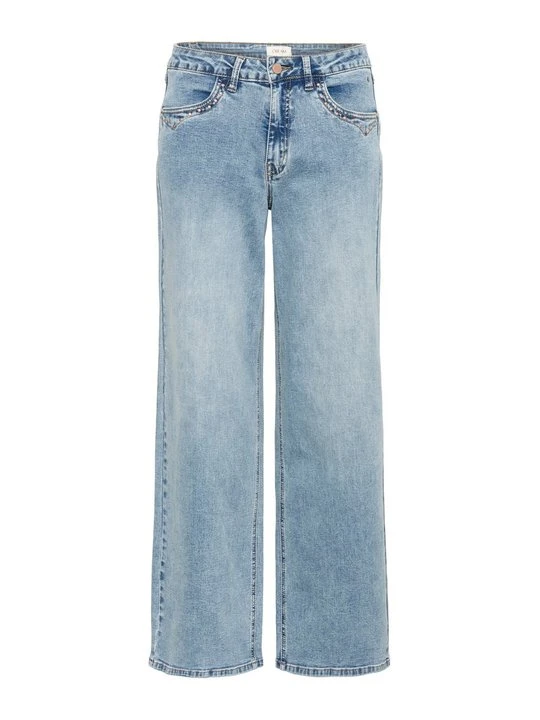 Zdjęcie produktu Wide leg Cream rinsed denim