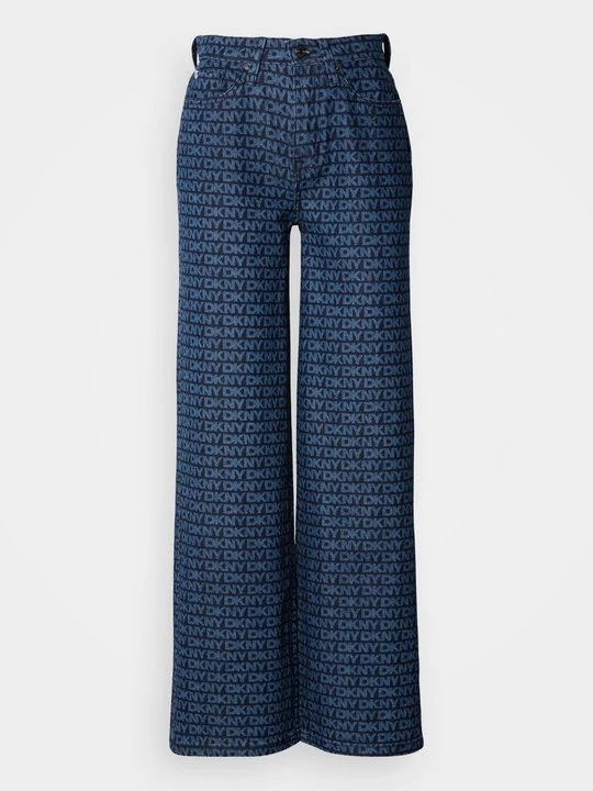 Zdjęcie produktu Wide leg DKNY niebieski denim