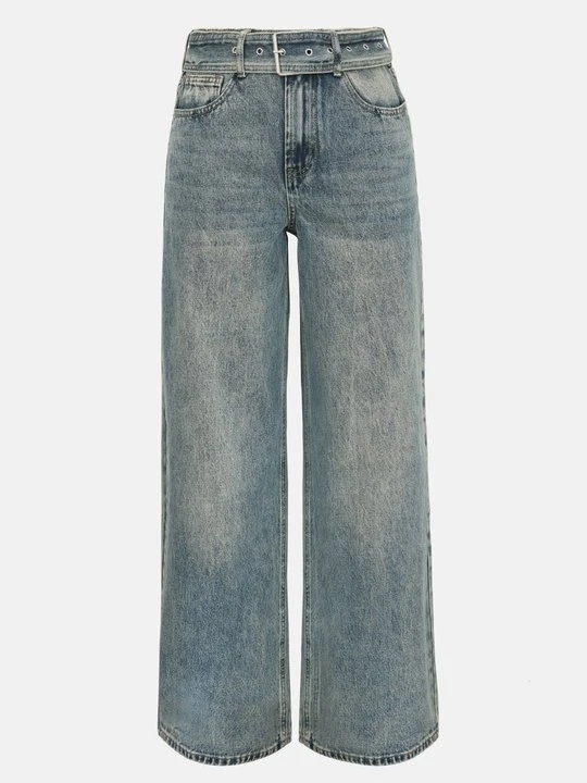 Zdjęcie produktu Wide leg Even&Odd jasnoniebieski denim
