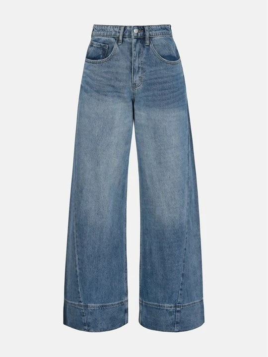 Zdjęcie produktu Wide leg Even&Odd Tall By Zalando niebieski denim