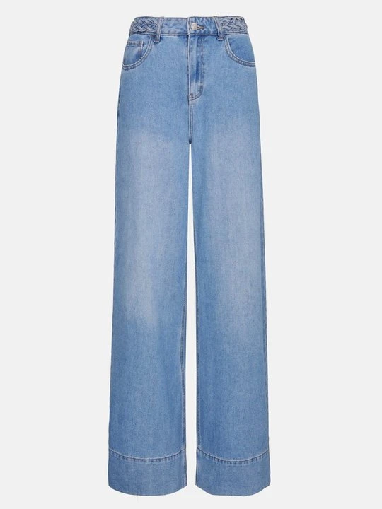 Zdjęcie produktu Wide leg Even&Odd ciemnoniebieski