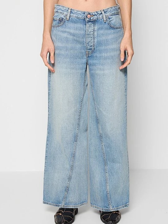Zdjęcie produktu Wide leg Ganni jasnoniebieski