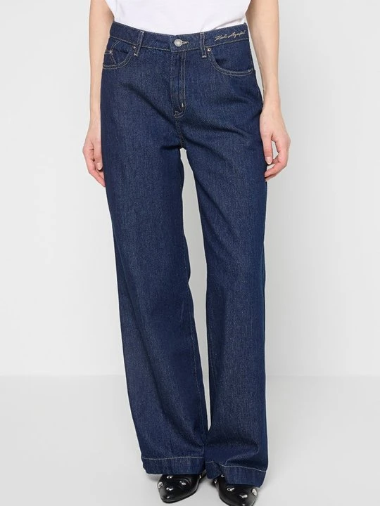 Zdjęcie produktu Wide leg KARL LAGERFELD granatowy