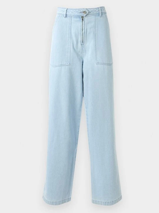 Zdjęcie produktu Wide leg Officine Générale niebieski denim