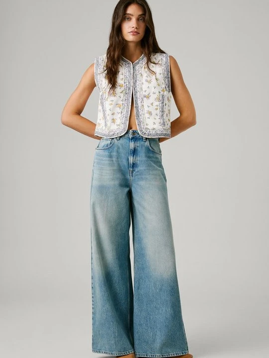 Zdjęcie produktu Wide leg Pepe Jeans niebieski denim