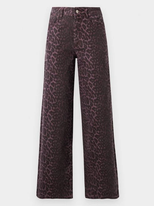 Zdjęcie produktu Wide leg Vila ciemnoliliowy