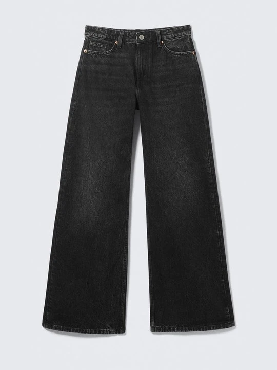 Zdjęcie produktu Wide leg Weekday czarny
