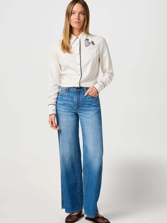Zdjęcie produktu Wide leg Wrangler niebieski denim