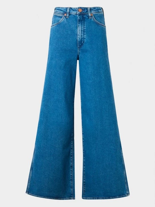 Zdjęcie produktu Jeansy wide leg Wrangler niebieski denim