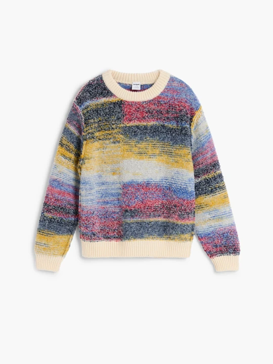 Zdjęcie produktu Wielokolorowy melanżowy sweter Desigual