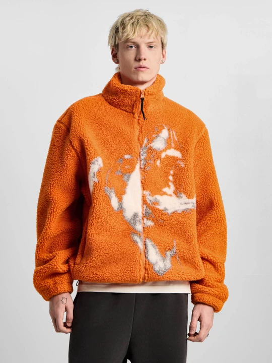 Zdjęcie produktu Wild Dog bluza sherpa oversize męska czarna PROSTO.