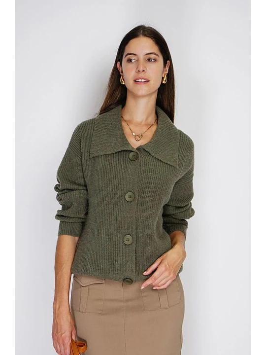 Zdjęcie produktu William de Faye Kardigan w kolorze khaki rozmiar: 42