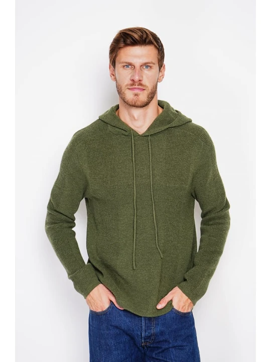 Zdjęcie produktu William de Faye Sweter w kolorze khaki rozmiar: 44
