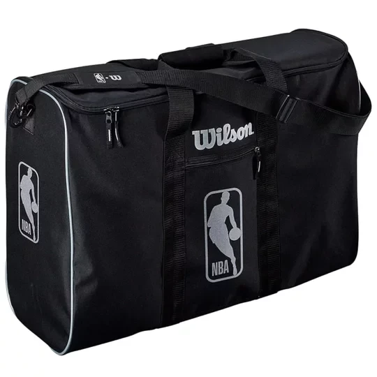 Zdjęcie produktu Wilson NBA Authentic 6 Ball Bag WTBA70000, Unisex, Czarne, torby, poliester, rozmiar: One size