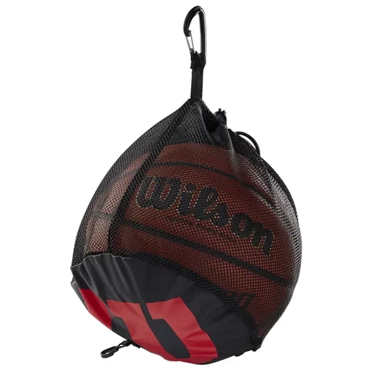 Zdjęcie produktu Wilson Single Basketball Bag WTB201910, Unisex, Czarne, worki, poliester, rozmiar: One size
