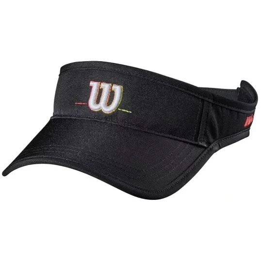 Zdjęcie produktu Wilson Volleyball Visor WTH11120R, Unisex, Czarne, czapki z daszkiem, poliester, rozmiar: One size