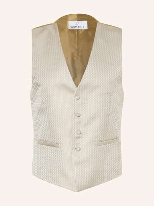 Zdjęcie produktu Wilvorst Kamizelka Garniturowa O Kroju Extra Slim Fit beige