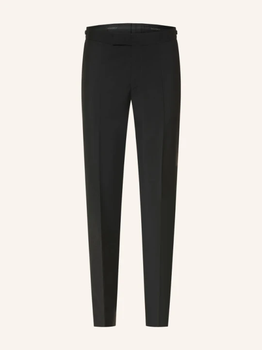 Zdjęcie produktu Wilvorst Spodnie Smokingowe O Kroju Slim Fit Z Paskami Z Galonu schwarz 010 SCHWARZ