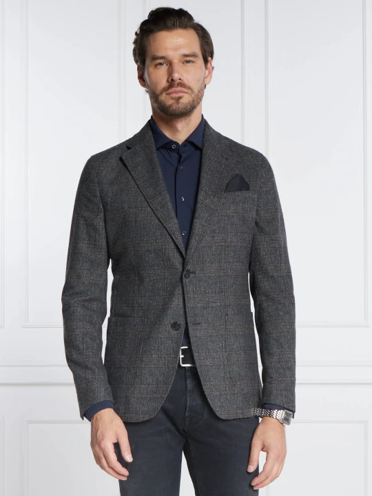 Zdjęcie produktu Windsor Marynarka Giro | Shaped fit | z dodatkiem wełny grafitowy