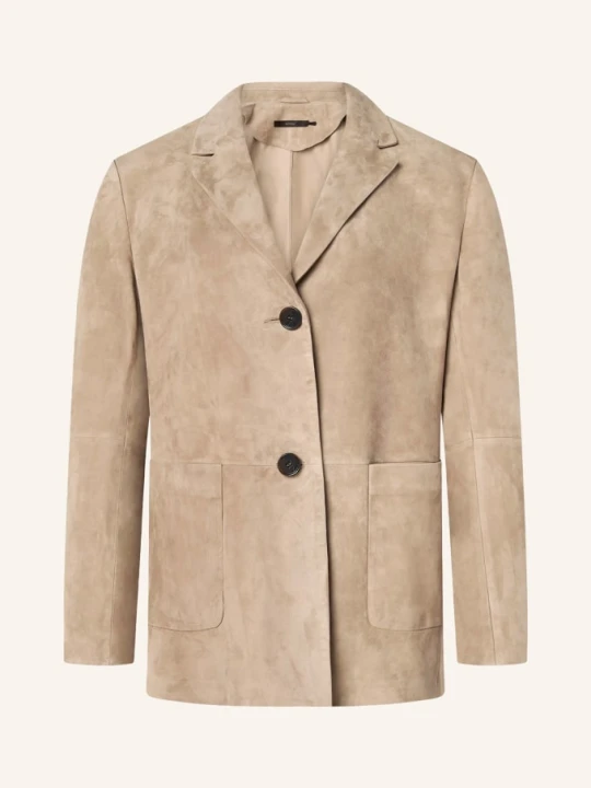 Zdjęcie produktu Windsor. Skórzana Marynarka beige JASNOBRĄZOWY