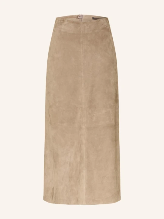 Zdjęcie produktu Windsor. Skórzana Spódnica beige