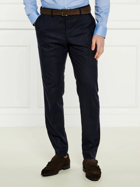 Zdjęcie produktu Windsor Spodnie chino 13 Santios | Shaped fit | z dodatkiem wełny granatowy