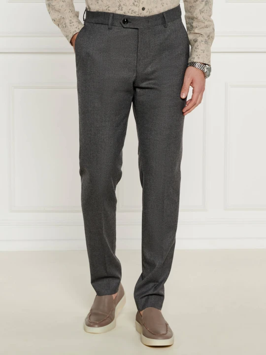 Zdjęcie produktu Windsor Spodnie chino 13 Santios | Shaped fit | z dodatkiem wełny szary