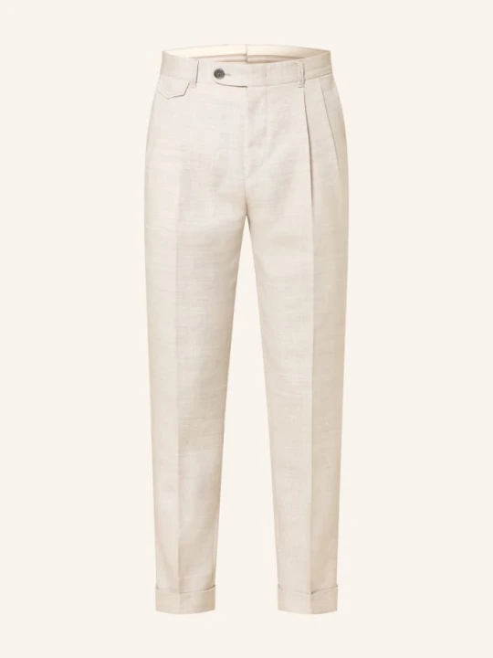 Zdjęcie produktu Windsor. Spodnie Do Garnituru Sapo Slim Fit Z Lnu beige