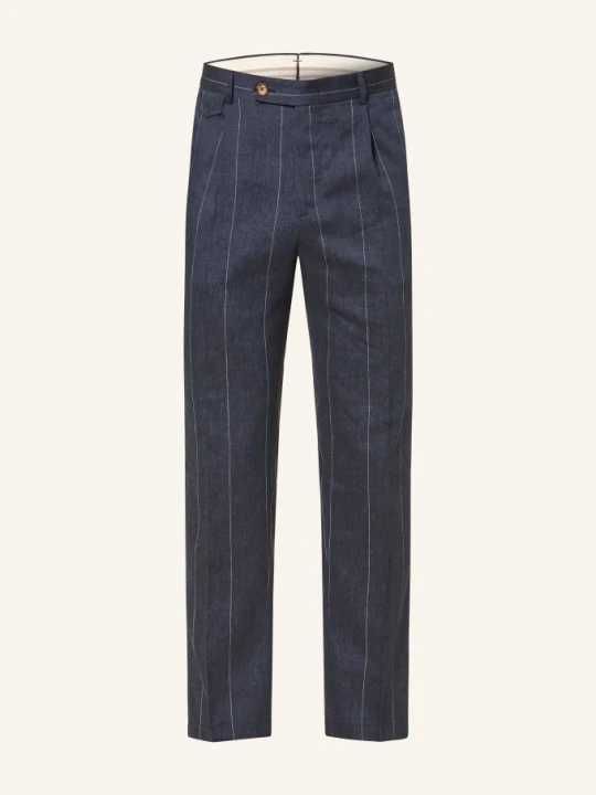 Zdjęcie produktu Windsor. Spodnie Do Garnituru Silvi O Kroju Slim Fit Z Lnu blau 410 Navy 410