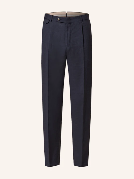 Zdjęcie produktu Windsor. Spodnie Garniturowe Silvi Extra Slim Fit Z Dodatkiem Lnu blau GRANATOWY