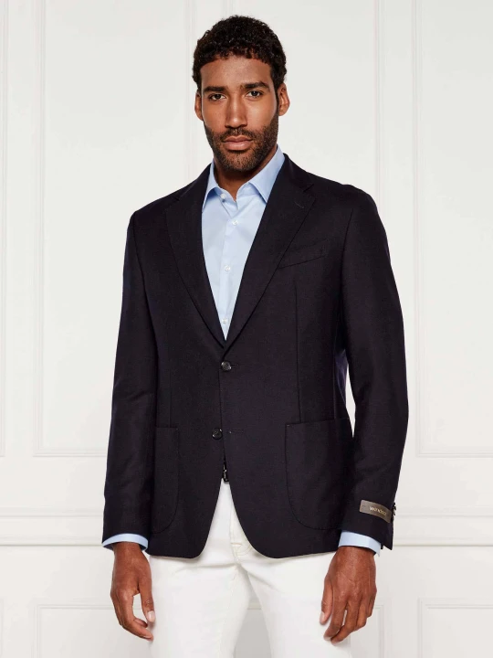 Zdjęcie produktu Windsor Wełniana marynarka Travel | Slim Fit granatowy