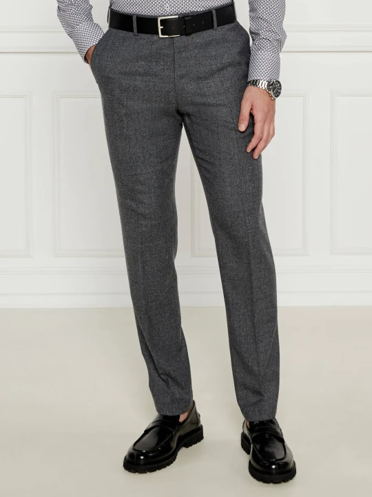 Zdjęcie produktu Windsor Wełniane Spodnie 13 Peso2-W | Shaped fit grafitowy