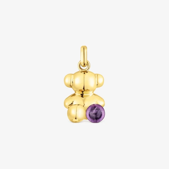 Zdjęcie produktu Wisiorek Bold Bear Ze Srebra Vermeil, Z Motywem Misia I Ametystem - Tous LILAC