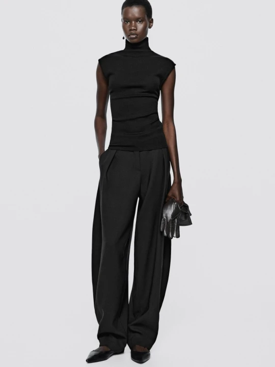 Zdjęcie produktu Wiszące Kolczyki Semilla – Limited Edition - Czarny - Massimo Dutti - Female