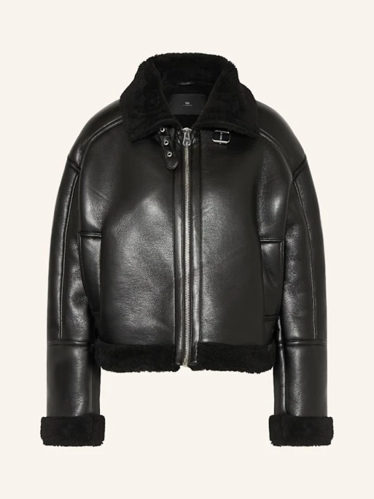 Zdjęcie produktu Withblack Kurtka Rocky Z Imitacji Skóry Ze Sztucznym Futrem schwarz